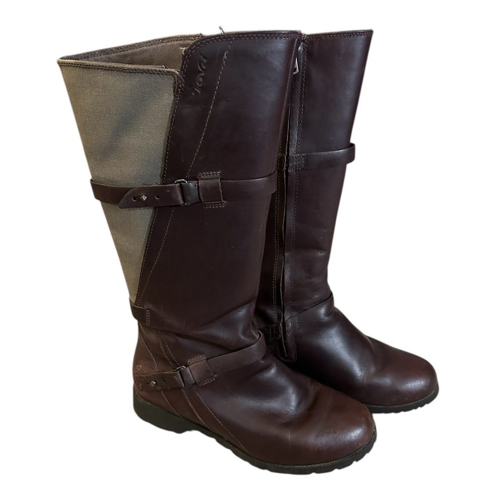Womens Teva De La Vina Boots Tall Waterproof Size 6